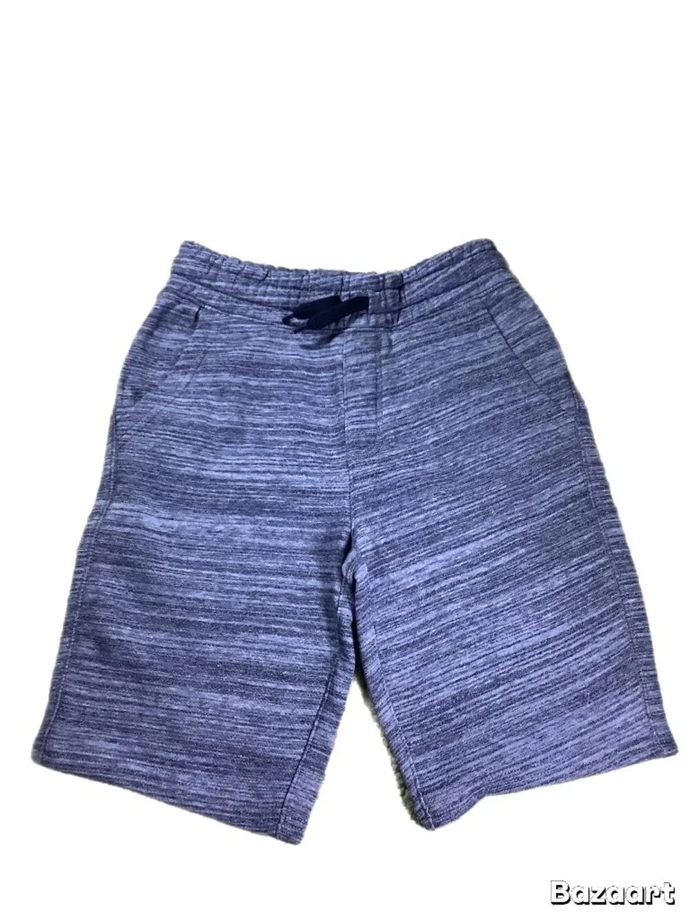 Old Navy Kids Sweat Shorts Size L 10-12 Heather Navy Blue Pull On Excellent!